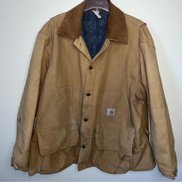 Vintage 1989 100 Years CARHARTT Blanket Lined
Chore Coat Jacket Size XXXL - Picture 7 of 12